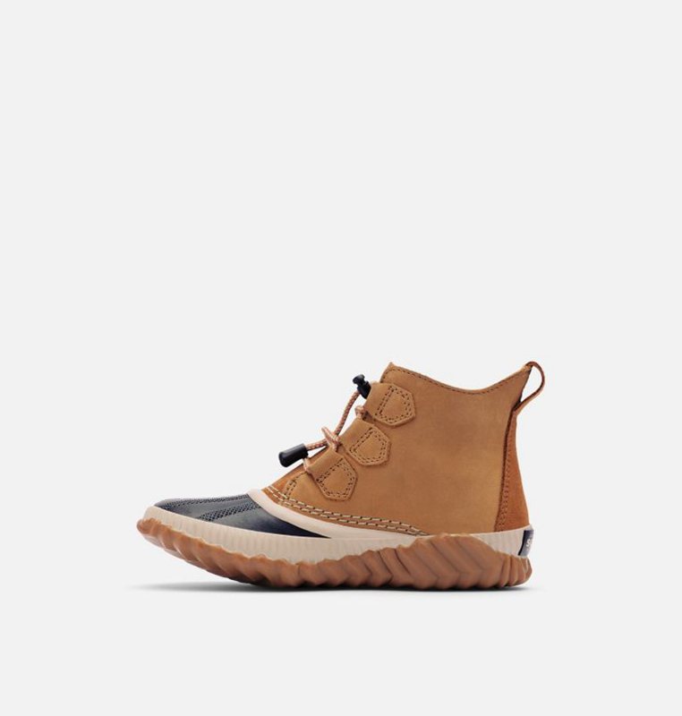 Kids Booties Brown/Black - Sorel Youth Out N About™ Plus - 463-LCXIQN